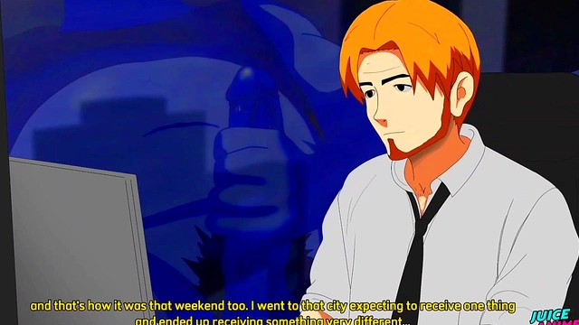 Summertime Saga Anime Busty Debbie Gives Blowjob in Car for Big Cock