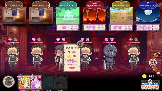 Sexy 3D Anime Stripper cheats in Hot Lingerie for Big Cock Blowjob