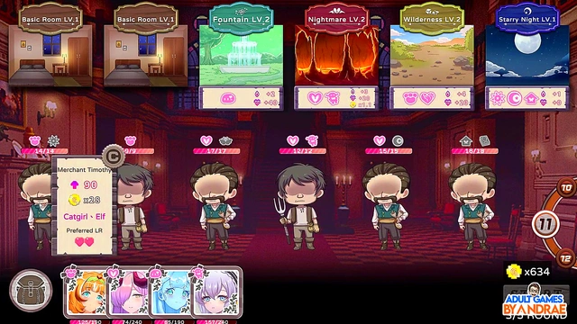 Sexy 3D Anime Stripper cheats in Hot Lingerie for Big Cock Blowjob