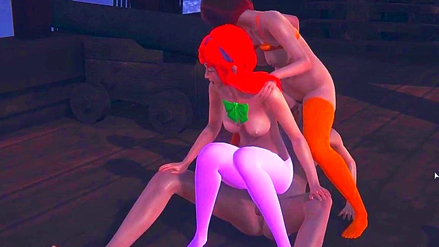 Busty Anime Babe Seduces Nei or for NTR Action in Japanese EroGame Fantasy