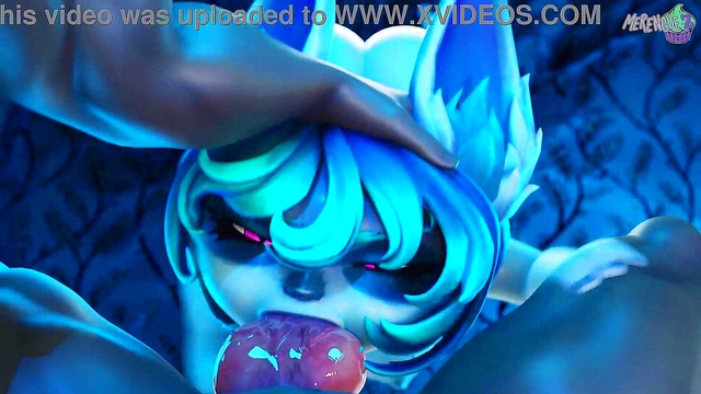 White Queen Seduces BBC in Dark Alley for Hardcore Anime Orgasm