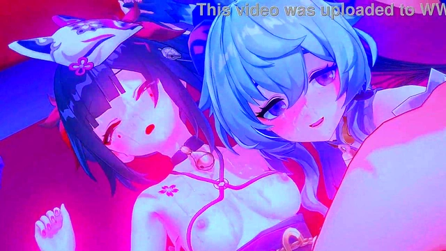 Futa Anime Babe Gets Anal Pounded by Huge Dicks for Orgasmic Cumsession