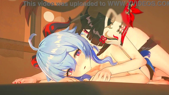 Futa Anime Babe Gets Anal Pounded by Huge Dicks for Orgasmic Cumsession