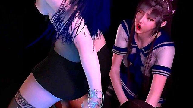 BBC Black Dude Pounds Anime Catgirls from FF XIV for Explosive Cocksucking Orgasms