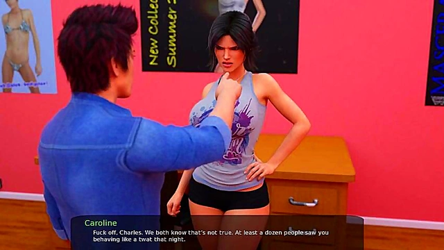 Nerd's First-Time Sex Adventure With Hot University Girl in Sims Style 3D Porn