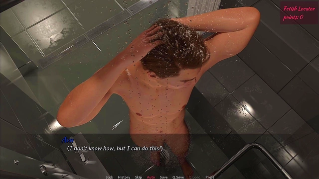Virtual Waifu Squirts Close-Up While Riding Dildo & Milking Tits