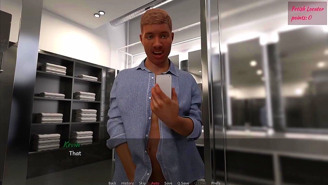 Virtual Waifu Squirts Close-Up While Riding Dildo & Milking Tits