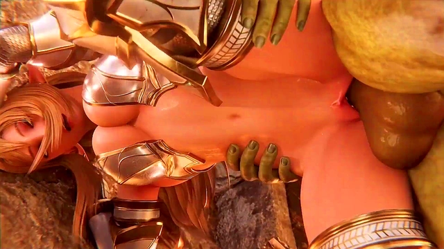 Seductive Lara Croft Sucks Monster Dick for Cum-In-Mouth Orgasmic Adventure