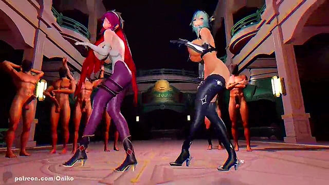 Princess Gets Ahegao Facial And Hot Anime Blowjob Orgasm